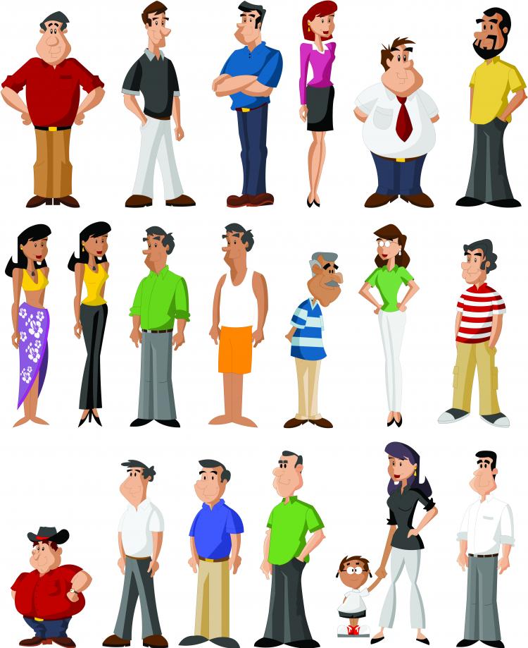 free vector All kinds of cartoon characters vector